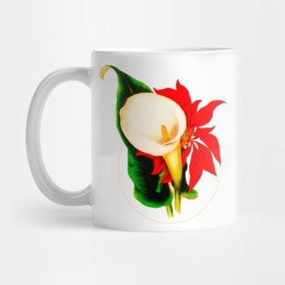 Zantedeschia aethiopica flower glass of milk Mug